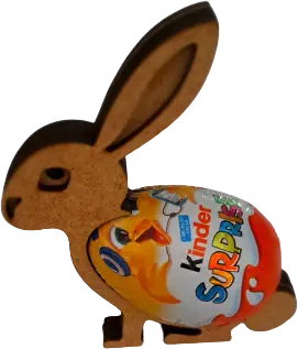 Paashaas voor Kindersurprise ei (per 4 stuks)