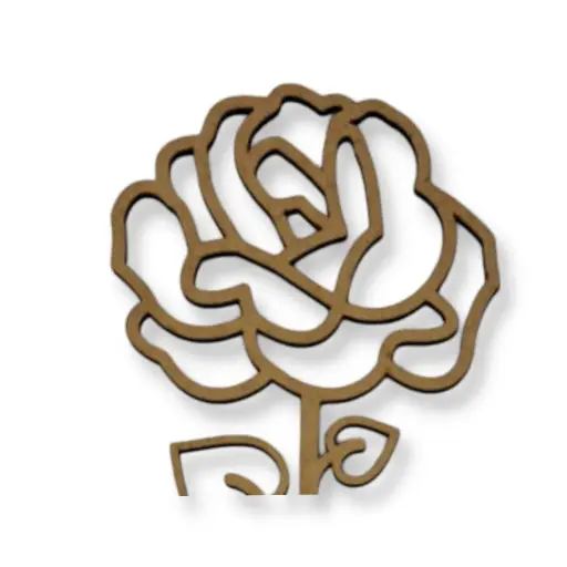 Houten roos